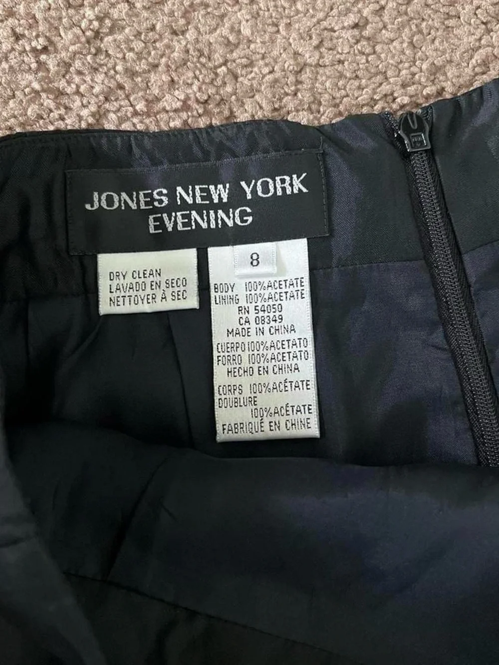 Vintage Jones New York Evening Black maxi skirt